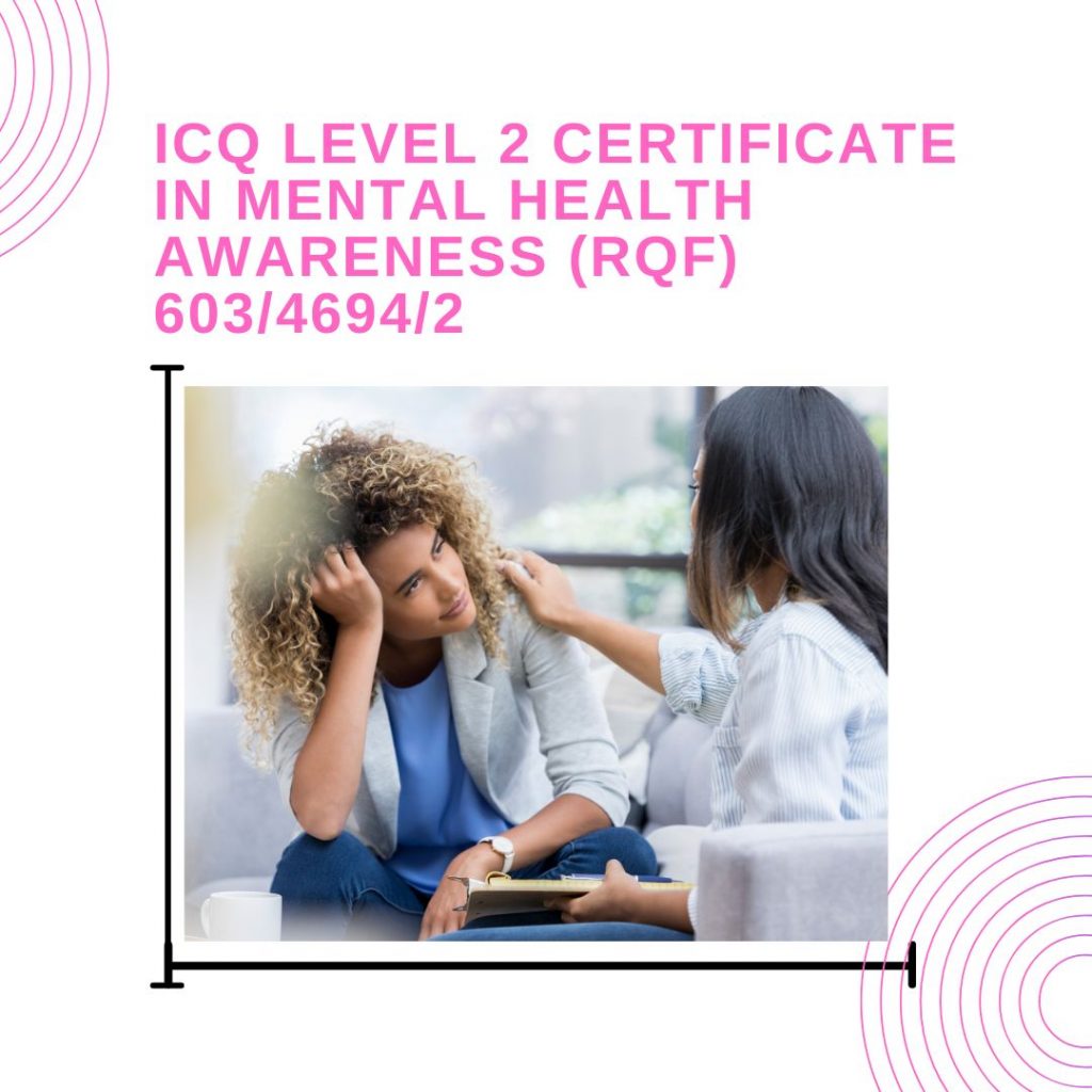 RQF Level 2 Certificate in Mental Health Awareness 603/4694/2 ...